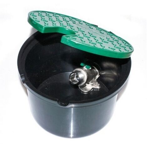 POZZETTO CON VALVOLA IN METALLO 2 INGRESSI 3/4  - cm 20,5 x H. 13 IRRIT