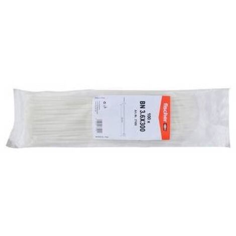 100 PZ FASCETTE PER CABLAGGIO IN NYLON 4.8 x 280 mm FISCH