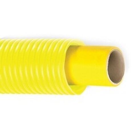 TUBO MULTISTRATO PER GAS CON GUAINA CORRUGATA GIALLA Diam. 20 x 2