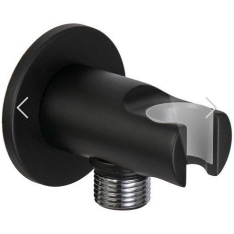 SUPPORTO MINIMAL CON PRESA ACQUA Nero Opaco