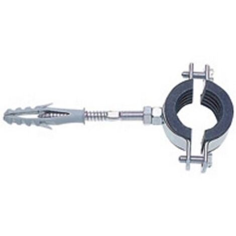 COLLARE PESANTE ZINCATO CON GUARNIZIONE ISOFONICA Diam. 2" (mm 58-62)