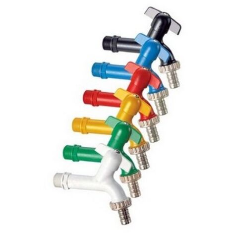 Rubinetto Portagomma in resina termoplastica Colore a scelta Blu