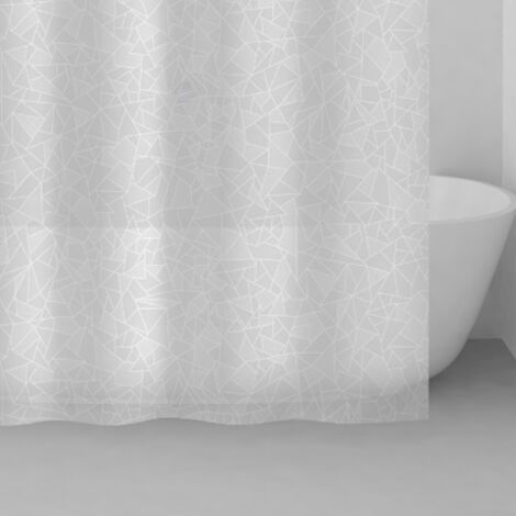 TENDA DOCCIA PRISMA PVC - 120x200 Bianco