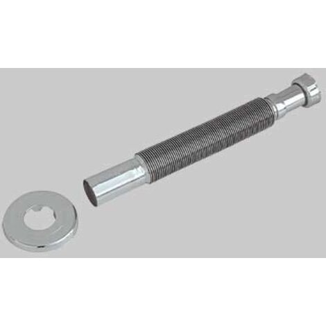 Bonomini TUBO FLESSIBILE ED ESTENSIBILE CROMATO CON ROSONE 1&quotx &Oslash 26mm/32mm 9332RS44B7