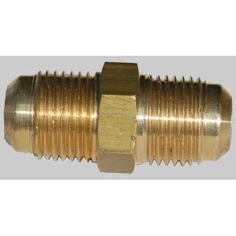 RACCORDO DOPPIO MM PER CONDIZIONAMENTO - 1/4 x 1/4 Ø 6