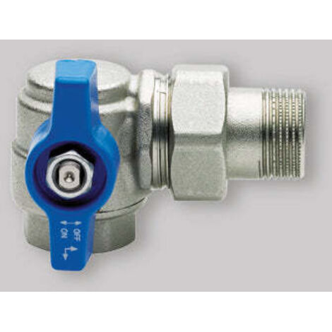 VALVOLA A SQUADRA PER COLLETTORI CON PRESA FRONTALE DX - 1"1/4 (1/4)