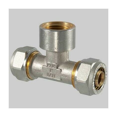 Raccordo a compressione a TEE Femmina 26 x 1 x 26
