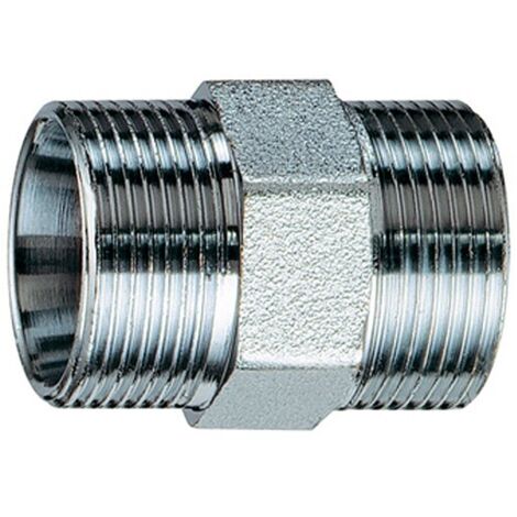Raccordo diritto intermedio in ottone cromato m 24x19 FAR