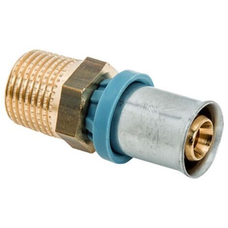 4003 Raccordo maschio ø26 x 3/4"M raccordo in ottone a pressare DeltaPress 4003260003001 (1/2)