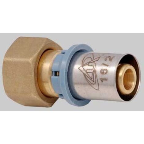 RACCORDO DIRITTO FEMMINA CON DADO GIREVOLE DELT ALL - 16 x 1/2