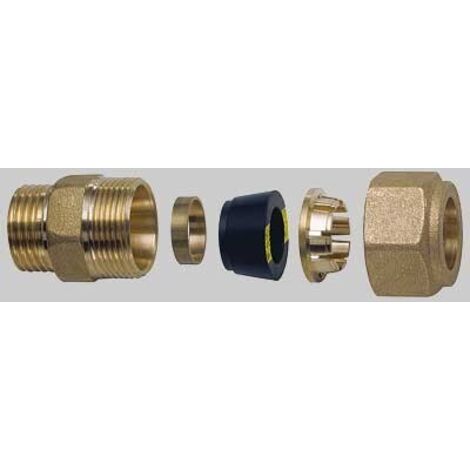 NIPLES MASCHIO CON KIT DI TENUTA PER TUBO RAME - 1/2 x 12