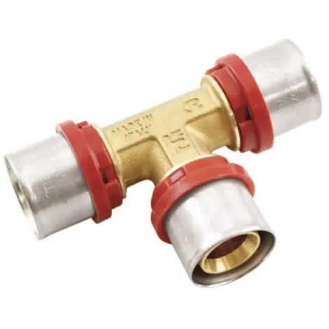 Raccordo a Tee Ridotto a pressare tiemme - 26 x 20 x 20 Laterale