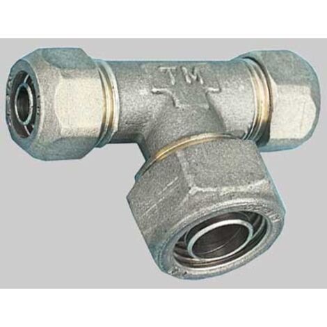 RACCORDO A TEE DOPPIO RIDOTTO PER TUBO COBRA-PEX - 18 x 22 x 18
