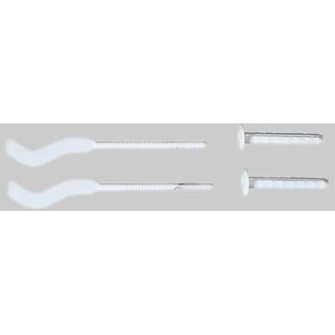 MENSOLA PER RADIATORI IN ALLUMINIO SEZIONE PIATTA 3 MM - Mensola Ø 8,8x170 - Tassello Ø 12x83
