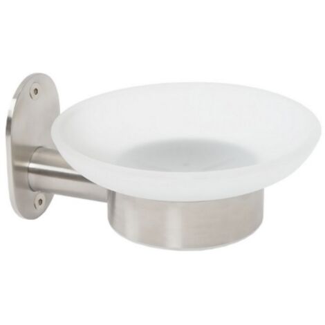 PORTA SAPONE MOD. BLIZZ SPAZZOLATO Spazzolato cm 11xh.6,5x12,5 METAF