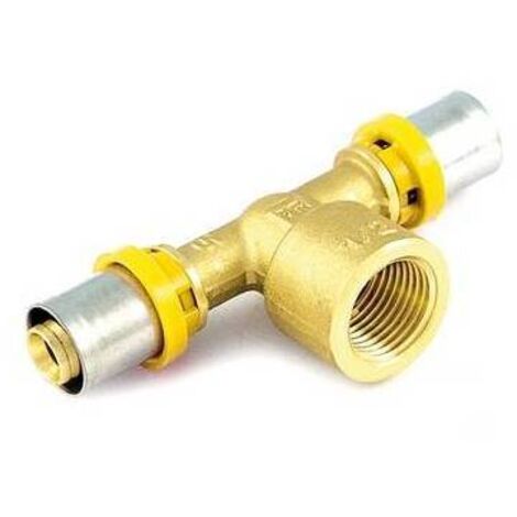 RACCORDO PER GAS  A    T    FEMMINA 20 x 3/4 x 20 TIEMM