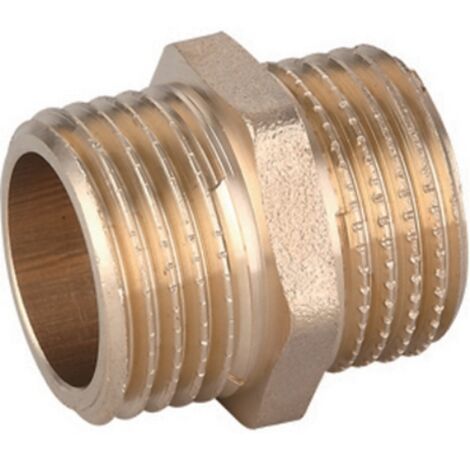 NIPPLE DIRITTO MM IN OTTONE GIALLO IBP Misura: 3/4