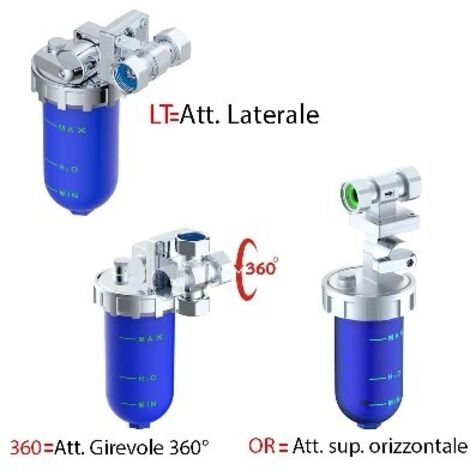DOSATORE PROPORZIONALE DI POLIFOSFATO Att. girevole 360° FF 1/2"