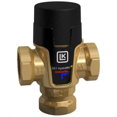 VALVOLA DEVIATRICE TERMOSTATICA LK 551 1" - 42°C-52°C (1/2)