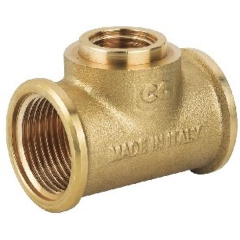 TEE RIDOTTO FFF IN OTTONE GIALLO Misura: 1" x 3/4" x 1"