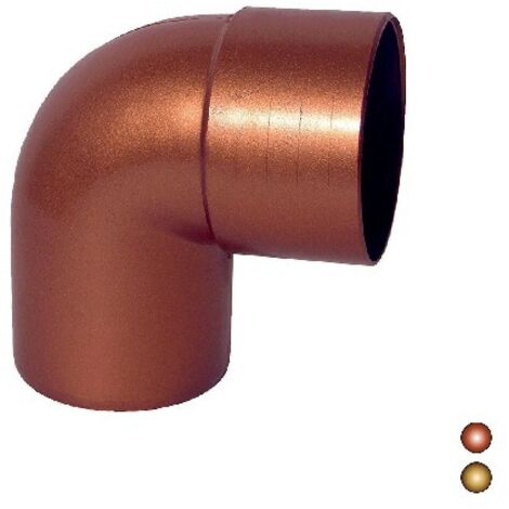 CURVA PLUVIALE IN PVC  90° Misura: Diam. 100 - Colore Rame Antico