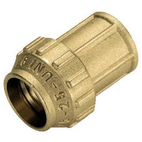 RACCORDO DIRITTO FEMMINA IN OTTONE TIEMME 3/4 x 25 TIEMM