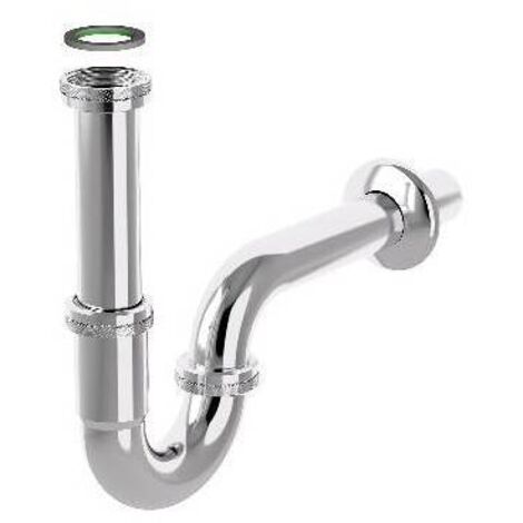 SIFONE A P IN ACCIAIO TUBULAR INOX Cromato 1"1/4 x 32 mm BONOMINI