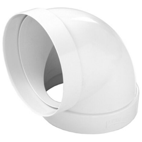 Curva a 90° per tubo cappa tondo FF in abs FIRST D125 mm