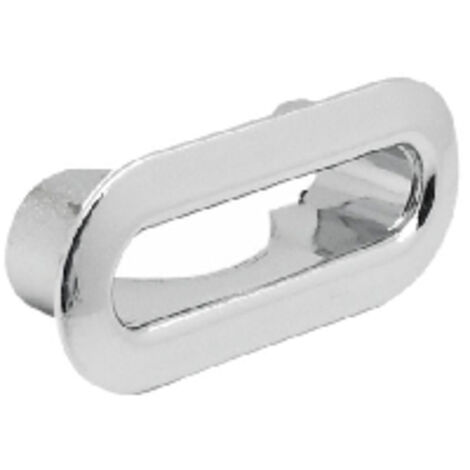 Ghiera ovale bombata per troppo pieno in abs  Diam. 38x11DH