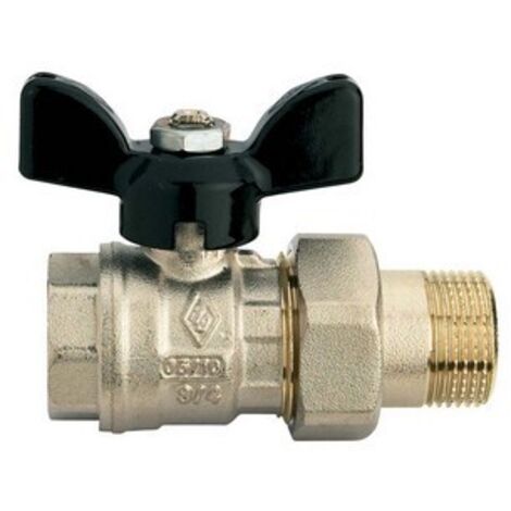 VALVOLA A SFERA A PASSAGGIO TOTALE FIL. F RACCORDO PER COLLETTORI 1/2" x 1/2" PN 40