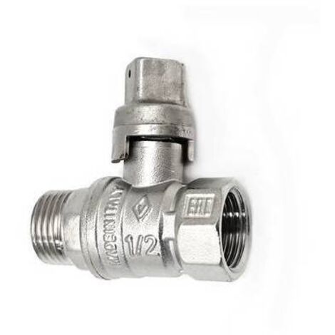 VALVOLA A SFERA MASCHIO/FEMMINA QUADRO PIOMBABILE 3/4" DN 20 BUGATTI