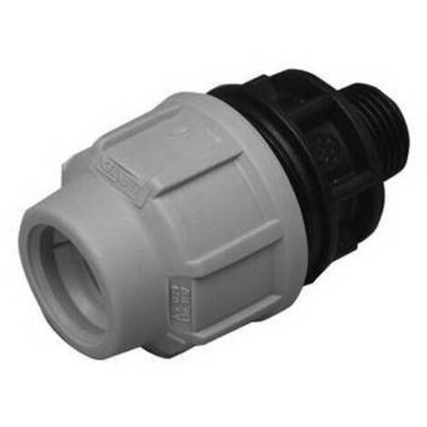 RACCORDO A COMPRESSIONE PER TUBO POLIETILENE MASCHIO IRRIGAZIONE GIARDINO 25x3/4 M