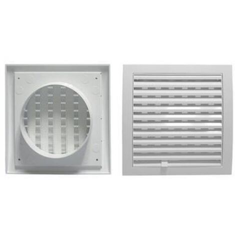 GRIGLIA DI AERAZIONE QUADRATE CON IMBOCCO TONDO Diam.125 DK