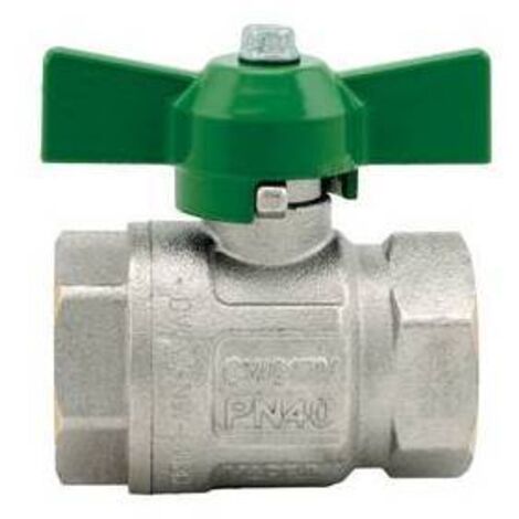 Valvola a sfera ideal dvgw ff  passaggio totale con farfalla  1 (DN 25) 40 bar / 580 psiITAP
