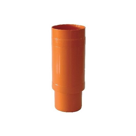 GIUNTO DI RIPARAZIONE SCORREVOLE ARANCIO MANICOTTO PVC RACCORDO TUBO ROSSO 125 mm