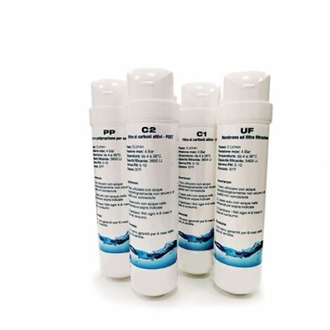 KIT COMPLETO 4 CARTUCCE PER SIMPLY ACQUA -