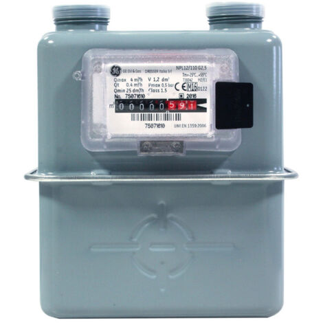 CONTATORE PER GAS GPL METANO VOLUMETRICO A PARETE Int. 110 DK