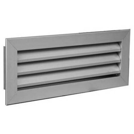 Griglia di ripresa ad alette fisse alluminio ral 9016 mm 500 x 200