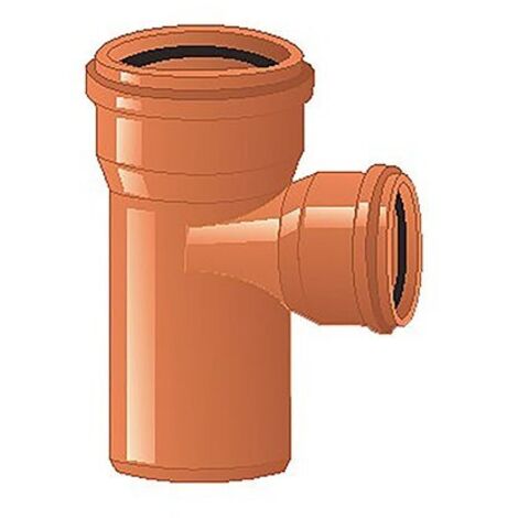DERIVAZIONE RIDOTTA 45° RAL 8023 Misura: Diam. 100/40 (1/2)