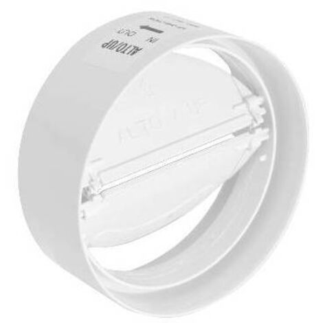 Giunto per tubo cappa tondo in abs con valvola a farfalla FIRST D100 mm