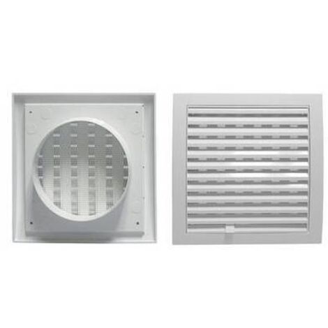 GRIGLIA DI AERAZIONE QUADRATE CON IMBOCCO TONDO Diam.150 DK