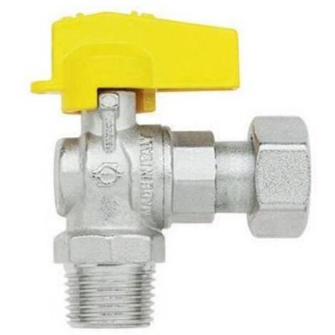 RUBINETTO A SFERA SQUADRA CON LEVETTA MASCHIO - DADO GIREVOLE FEMMINA 1/2" x 1/2" FIV