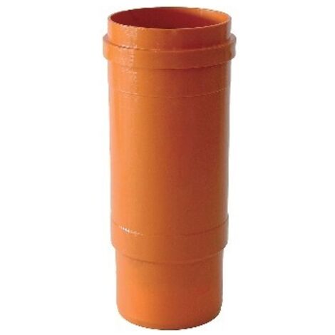 RACCORDO IN PVC GIUNTO DI DILATAZIONE CON ANELLO O-RING DA ø 100 ROSSO ARANCIO