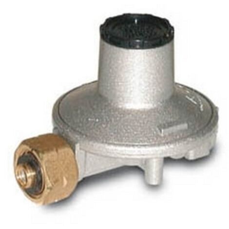 REGOLATORE GAS GPL BASSA PRESSIONE SINGOLO STADIO 3KG/H W20 x 1/14" sx con dado