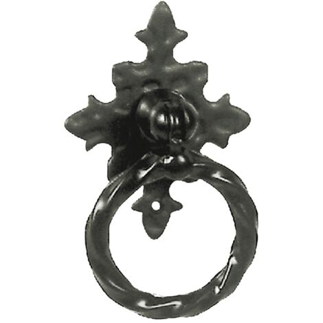 MANIGLIA AD ANELLO CON PIASTRA mm 35 (1/2)