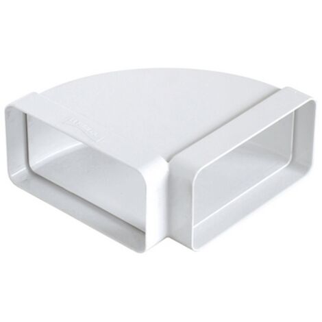 CURVA ORIZZONTALE FF IN ABS PER TUBO RETTANGOLARE mm 120x60 FIRST