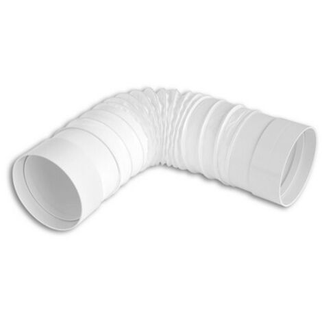 Giunto flessibile tondo per tubo cappa max estensione 60 cm FIRST Bianco