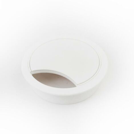TAPPO PASSACAVI PER SCRIVANIA Ø mm 80 - colore bianco (1/4)