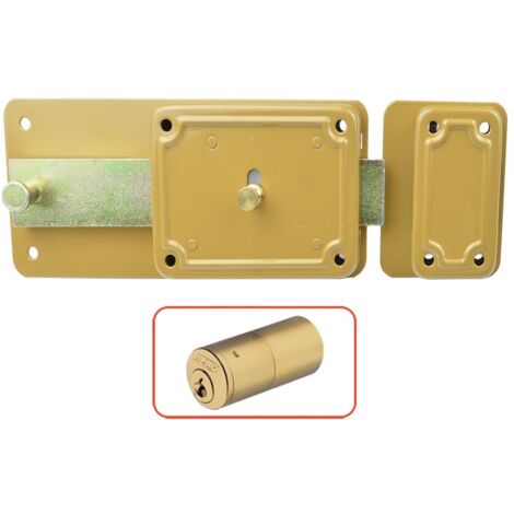 SERRATURA FERROGLIETTO 'P-CF' P60 - 6 mand.E40 Dx solo catenaccio (1/2)