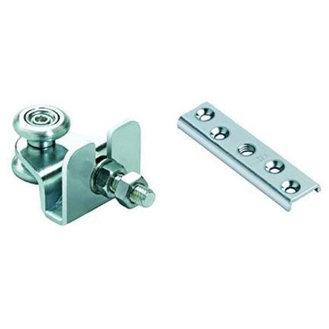 CARRELLO A 2 CUSCINETTI CON PIASTRA ART.38/24+42 piastrina ricambio 8 MA COMUNELLO (1/2)